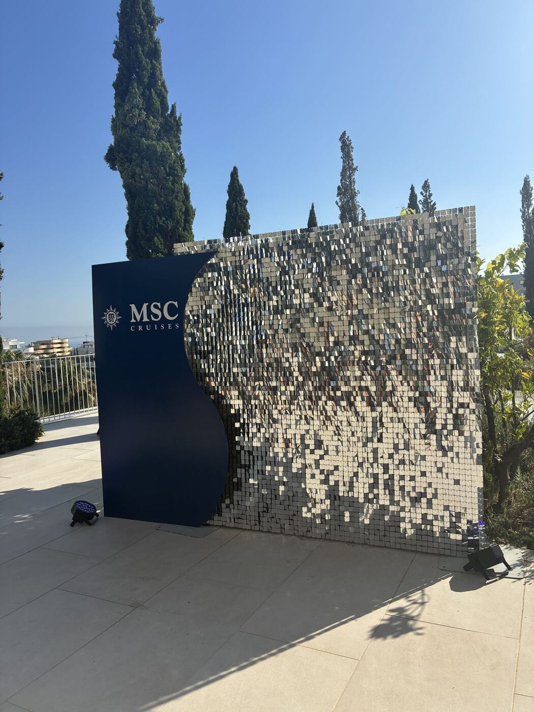 MSC Cruises branded photo call at El Higueron, Benalmadena